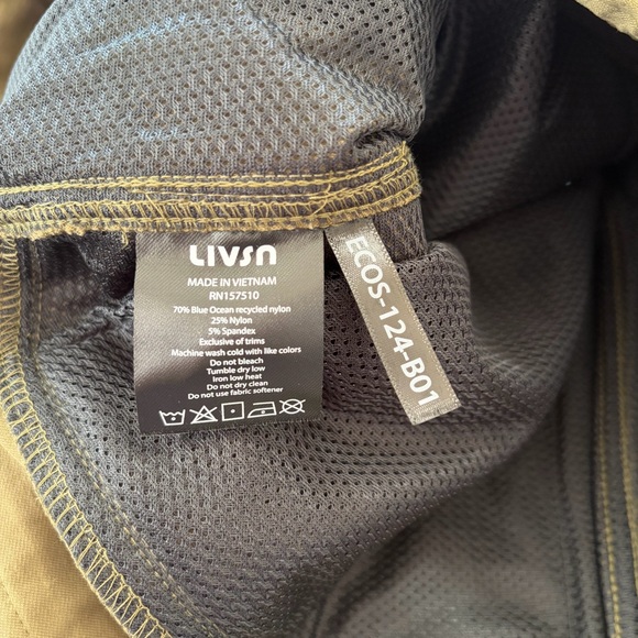 LIVSN Ecotrek Trail Shorts NWT Men’s size 36 Olive Green Outdoor Hiking 8.5” - Picture 11 of 14